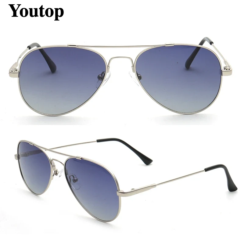 Aviation hommes lunettes de soleil polarisées montures pour hommes pilote lunettes de soleil métal lumière Flexible à la mode moderne or conduite UV400