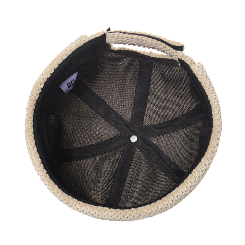 Bocca – bonnet dôme rétro pour hommes et femmes, chapeaux sans bords, Skullcap Docker Vintage réglable, couleur unie, nouveauté en coton