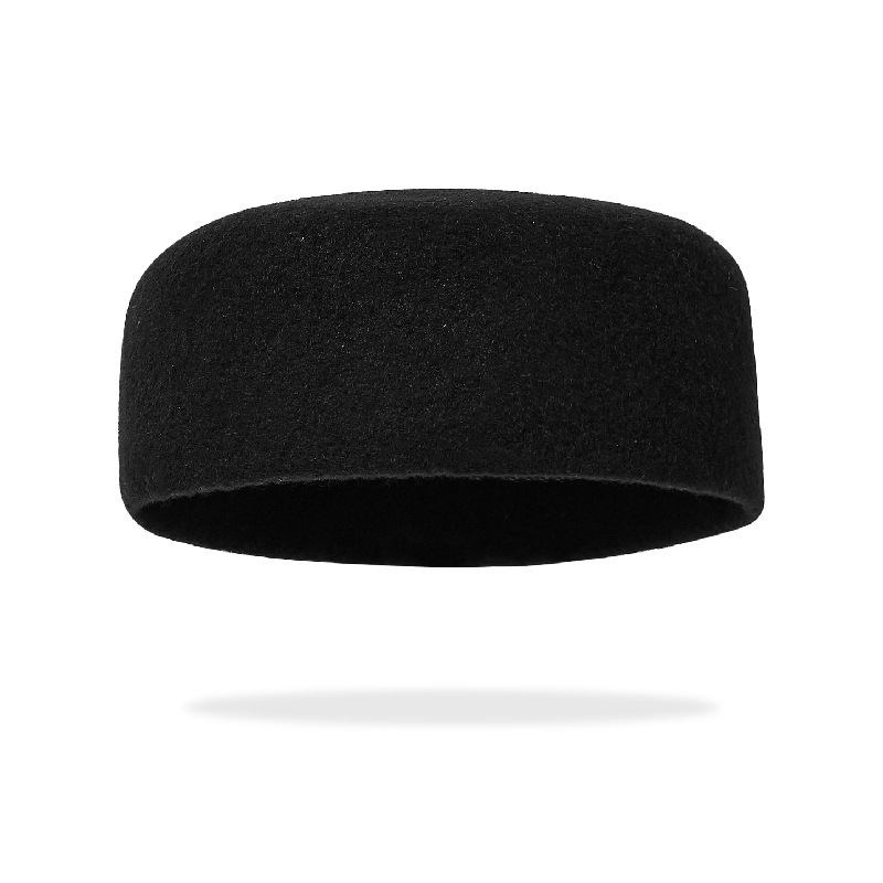 Chapeaux musulmans pour hommes, bérets rouges et noirs, en vraie laine, couvre-chef élégant, Hijabs islamiques, fête de danse, casquettes de prière en plein air, chapeau africain