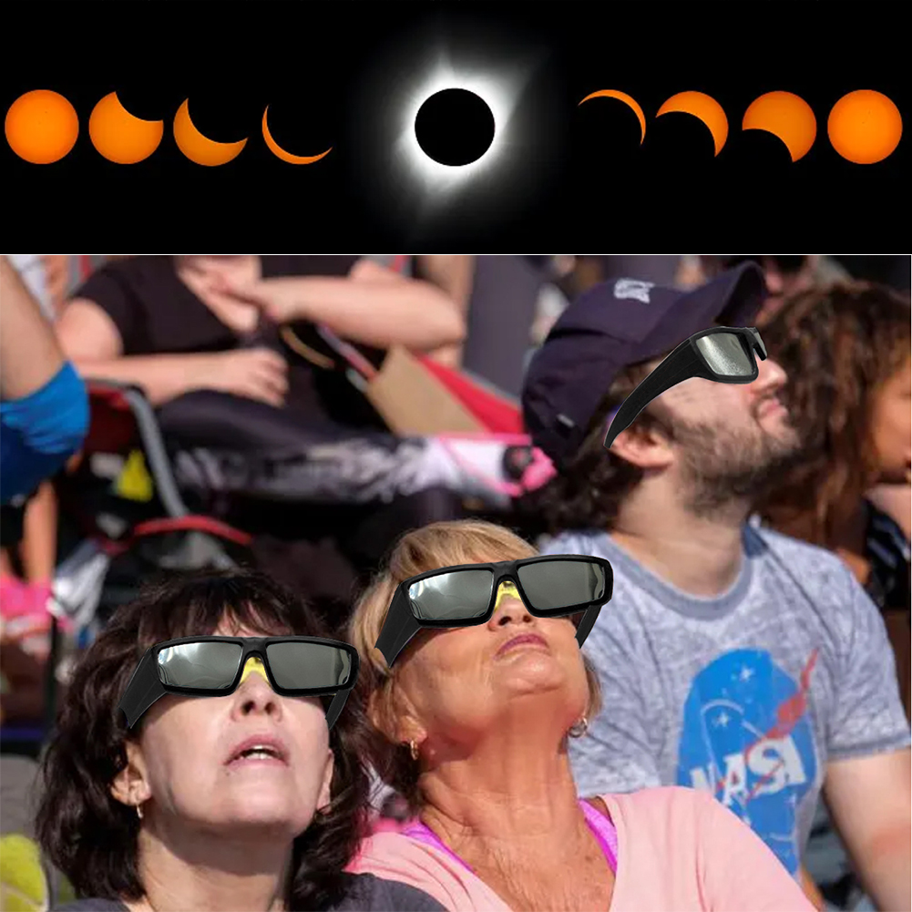 Lunettes de protection pour l'éclipse solaire conformes aux normes ISO 12312-2:2015(E) – Vision directe du soleil, protection oculaire sûre