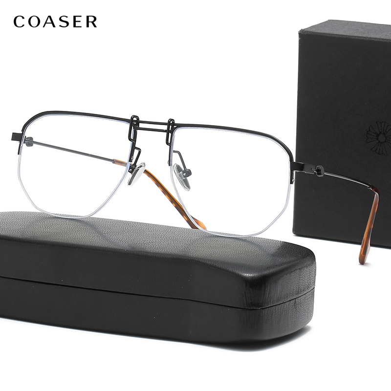 Lunettes Optiques pour Myopes pour Homme, Nouveau Design, Style Business, Demi-Lunettes d'Ordinateur, 2022