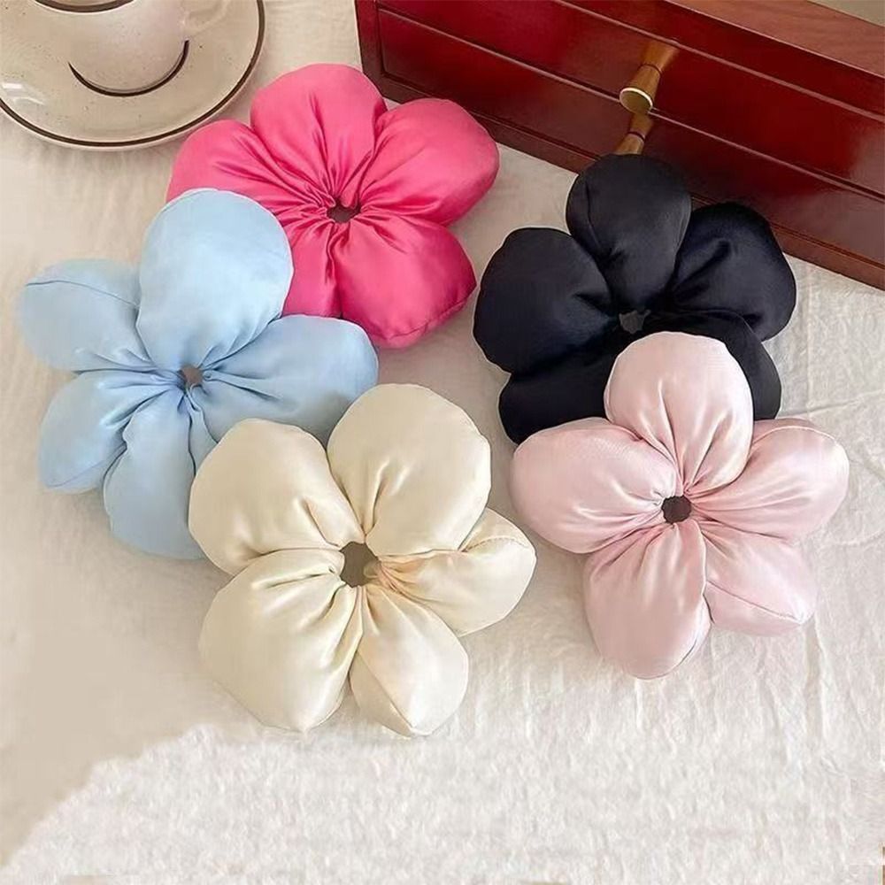 Superbe élastique à cheveux en forme de fleur 3D, en satin haut de gamme, pour chignon ou queue de cheval, accessoires capillaires pour femmes