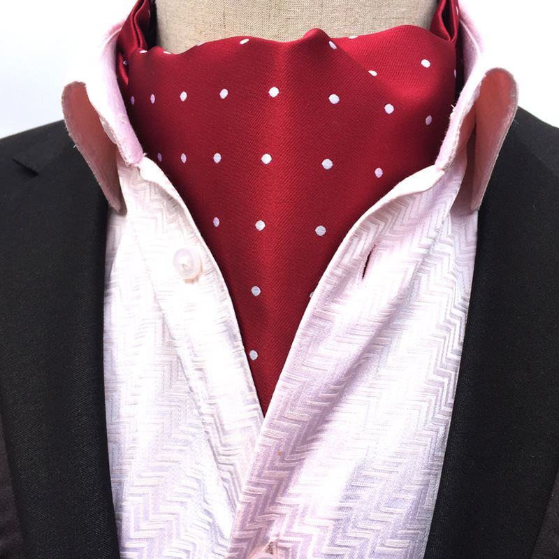 DANKEYISI haute qualité mode luxe soie impression hommes écharpe à pois foulards costume angleterre Jacquard homme affaires écharpe