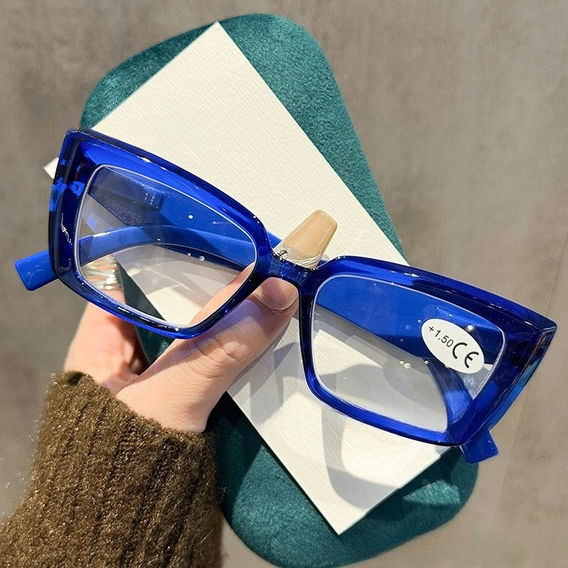 Lunettes de presbytie à petite monture carrée, verres transparents, mode Simple, lunettes de lecture pour personnes d'âge moyen et âgées