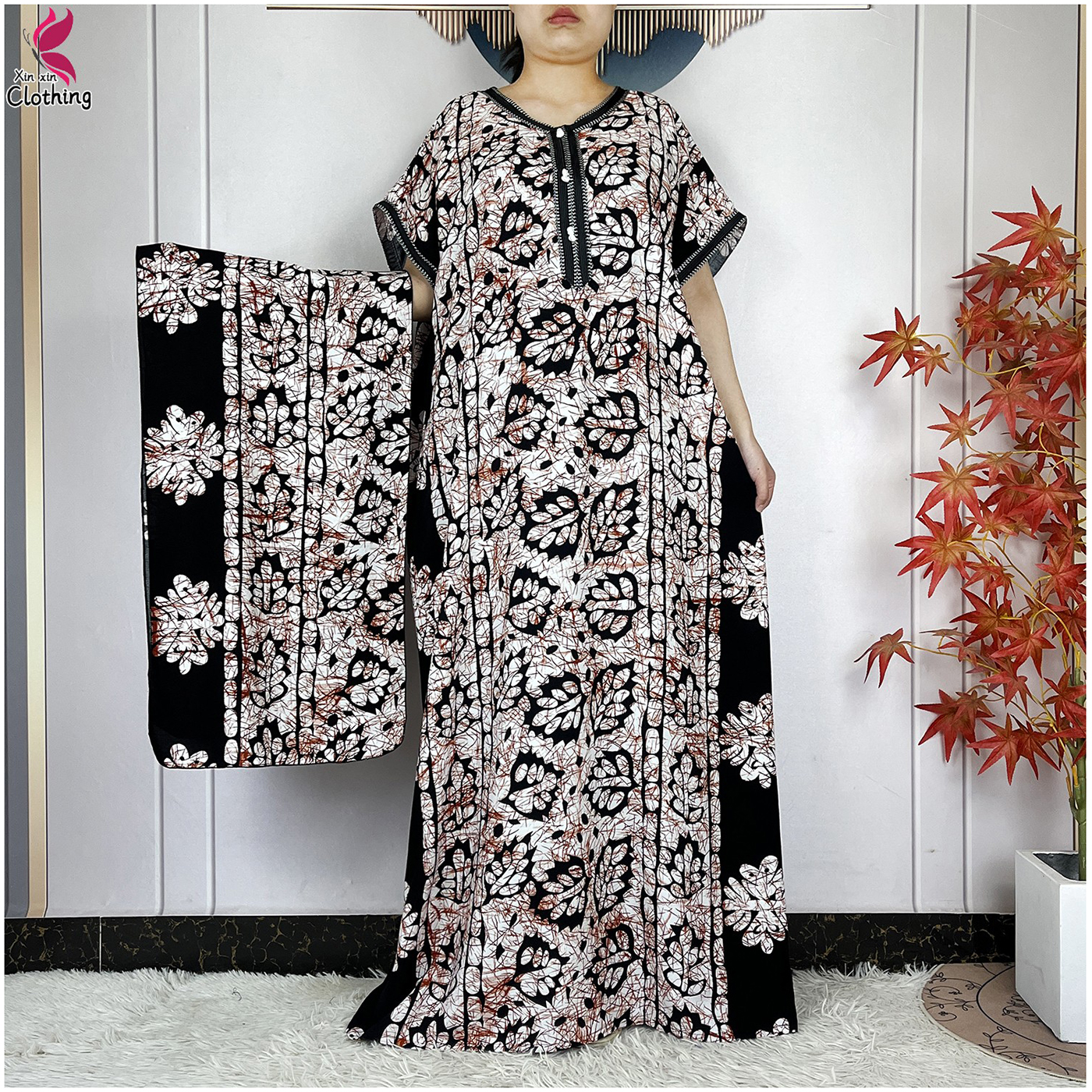 Nouvelle Collection 2026 : Robe Africaine Abaya d'Été à Manches Courtes, Style Dashiki, Ample et Fluide, Robe Longue Boubou, Mode Islamique Décontractée pour Femme