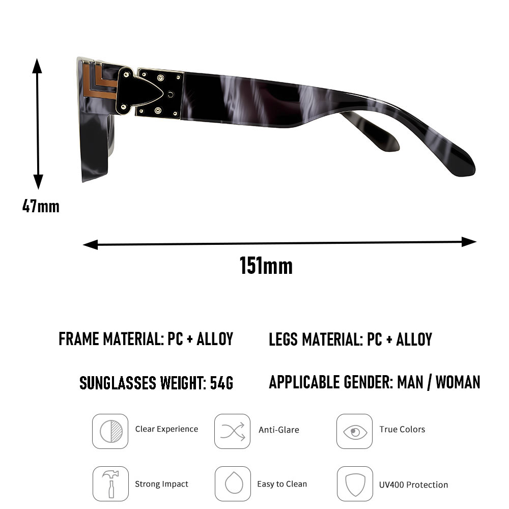 Lunettes de soleil carrées de marque, style vintage rétro, pour hommes et femmes, monture épaisse, lunettes de mode, dropshipping, Gafas De Sol