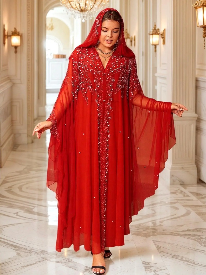 Abayas pour femmes dubaï luxe 2025 Robe de mode musulmane africaine Caftan Marocain robes de soirée Boubou Robe Djellaba Femme