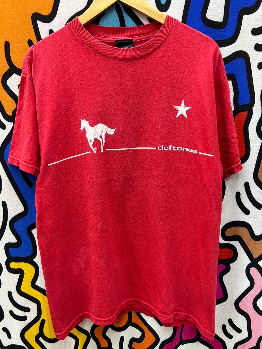 T-shirt vintage 2000 deftone, taille M, convient comme L