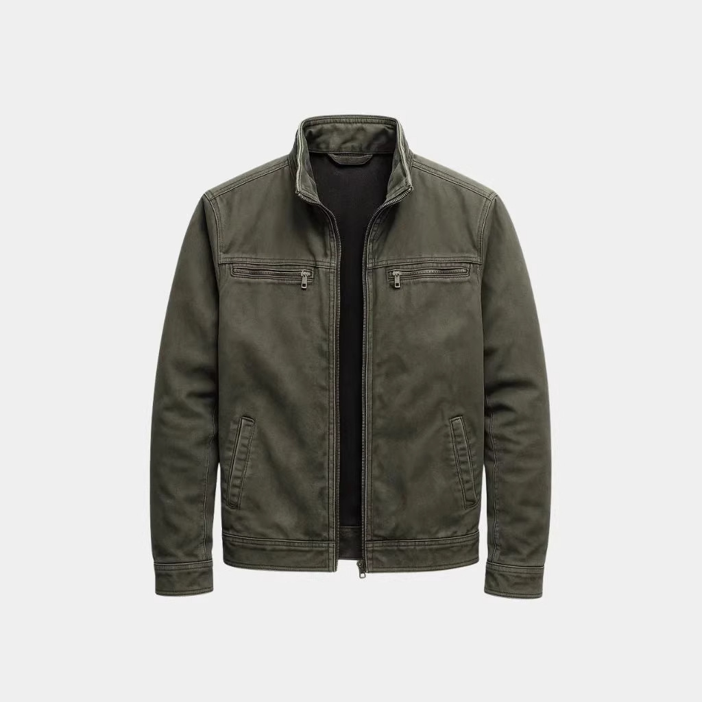 Veste d'automne 2026 pour homme, veste utilitaire, cardigan décontracté, vêtement sportif ample pour homme