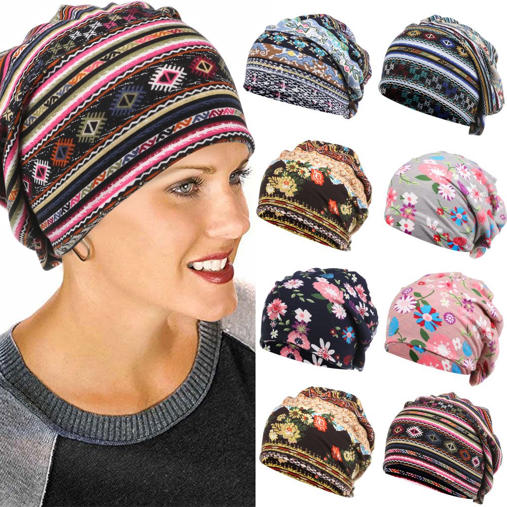 Chemo Caps Femmes Baggy Slouchy Beanie Chapeau Sport Casual Chapeaux Écharpe Snood Chapeaux Cancer