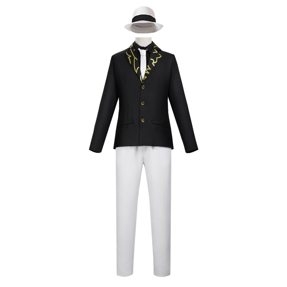 Costume de cosplay sur le thème des démons d'anime, tenue de style gentleman sombre, ensemble complet de vêtements de jeu de rôle pour la scène de Comic Con