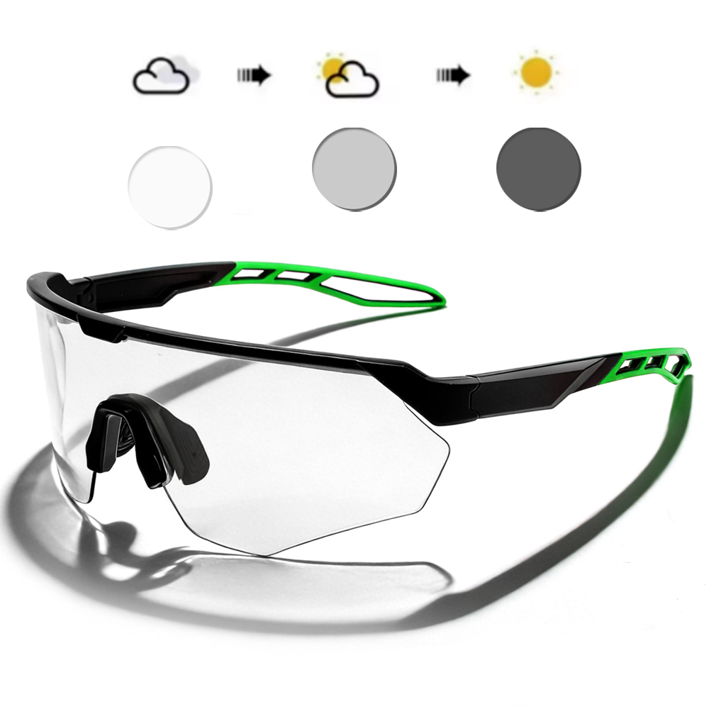 Lunettes de soleil de cyclisme photochromiques pour hommes et femmes, lunettes de conduite, de vélo de montagne, de sport, Uv400
