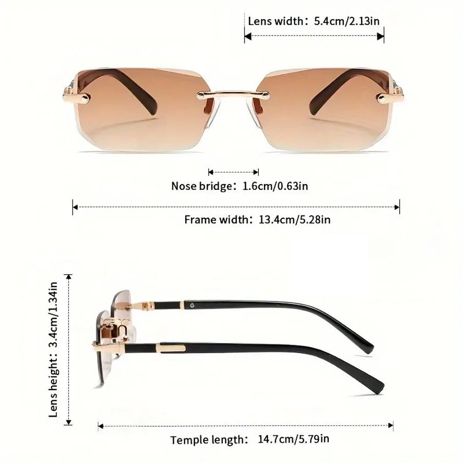 Lot de 3 lunettes de soleil sans monture, aux couleurs bonbon, tendance et élégantes, idéales pour les fêtes, les vacances, les voyages, les festivals de musique, les cadeaux