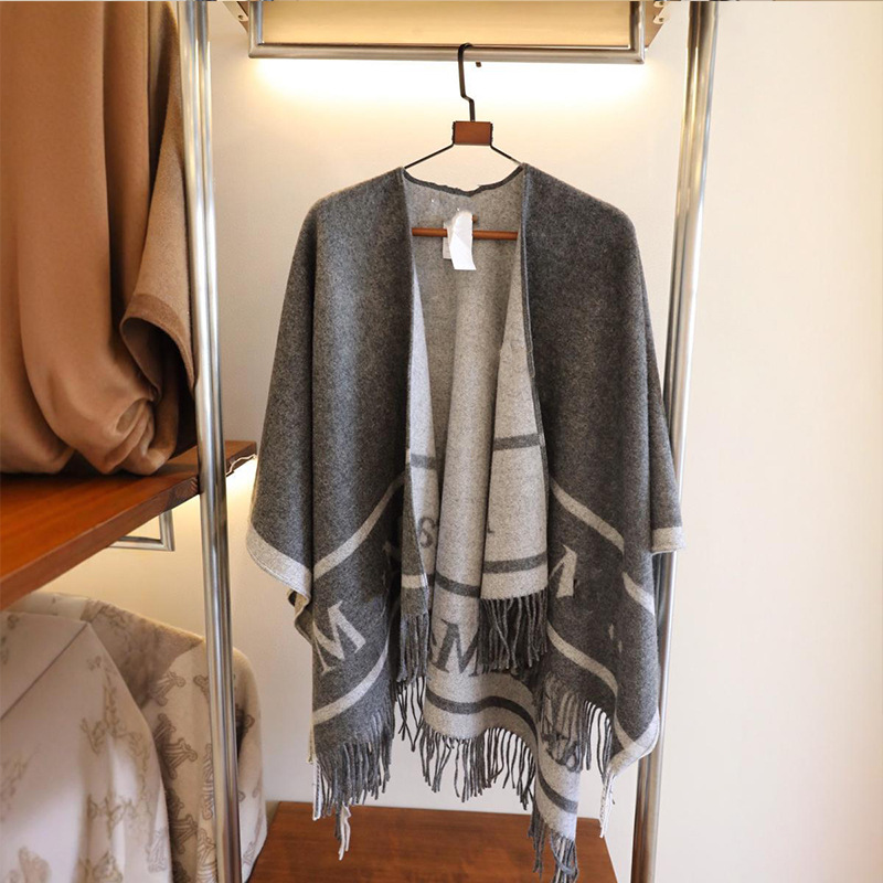 Écharpe en chenille douce avec lettres, style européen, châle épais polyvalent, cape d'hiver pour femme