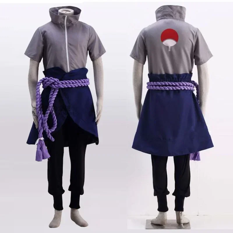 Nouvelle tenue de cosplay Uchiha Sasuke 2026 – Costume d'Halloween, uniforme de jeu de rôle, vêtements de bande dessinée