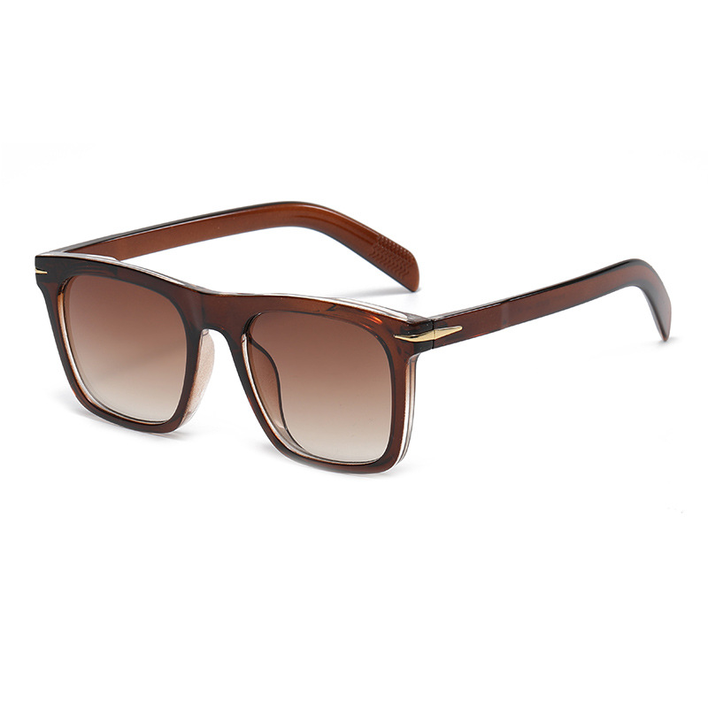 Lunettes de soleil carrées classiques pour hommes et femmes, lunettes de soleil à rivets rétro, lunettes de pilote UV400, marque de mode, 2025