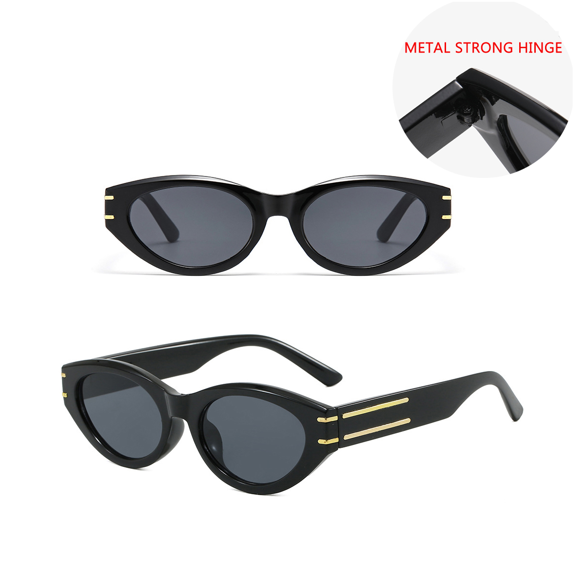 Lunettes de soleil tendance vintage de luxe pour femmes et hommes, style œil de chat, rétro, protection UV400, lunettes de soleil, protection solaire.