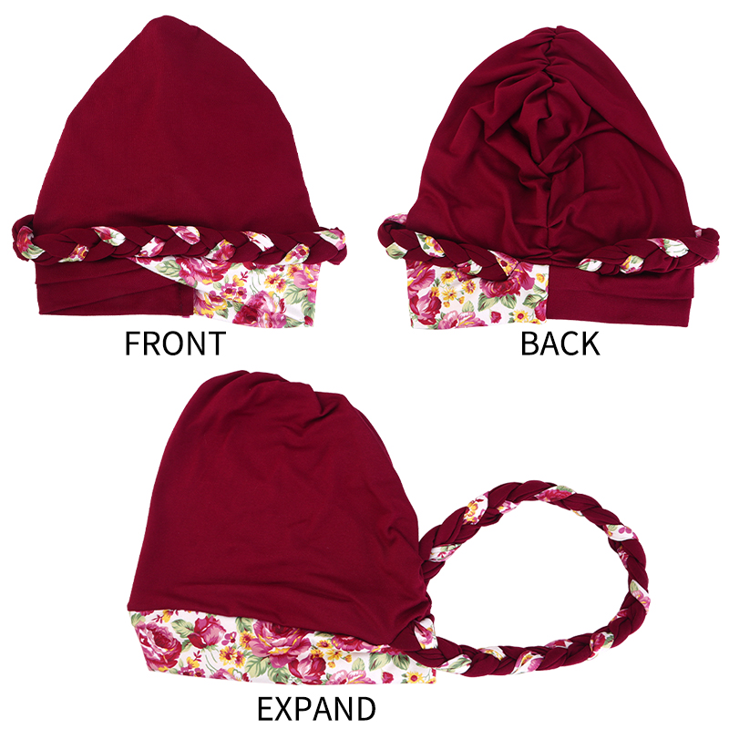 Turban musulman tendance imprimé pour femme, bonnet intérieur islamique, foulard hijab pour femme, couvre-tête, foulard hijab