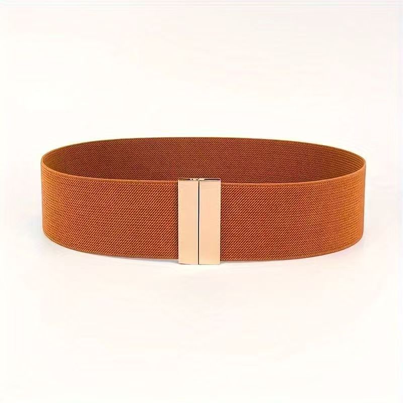 Ceinture élastique large pour femme – Ceinture coréenne style Cinch pour robes et manteaux d'hiver, ceinture simple et tendance