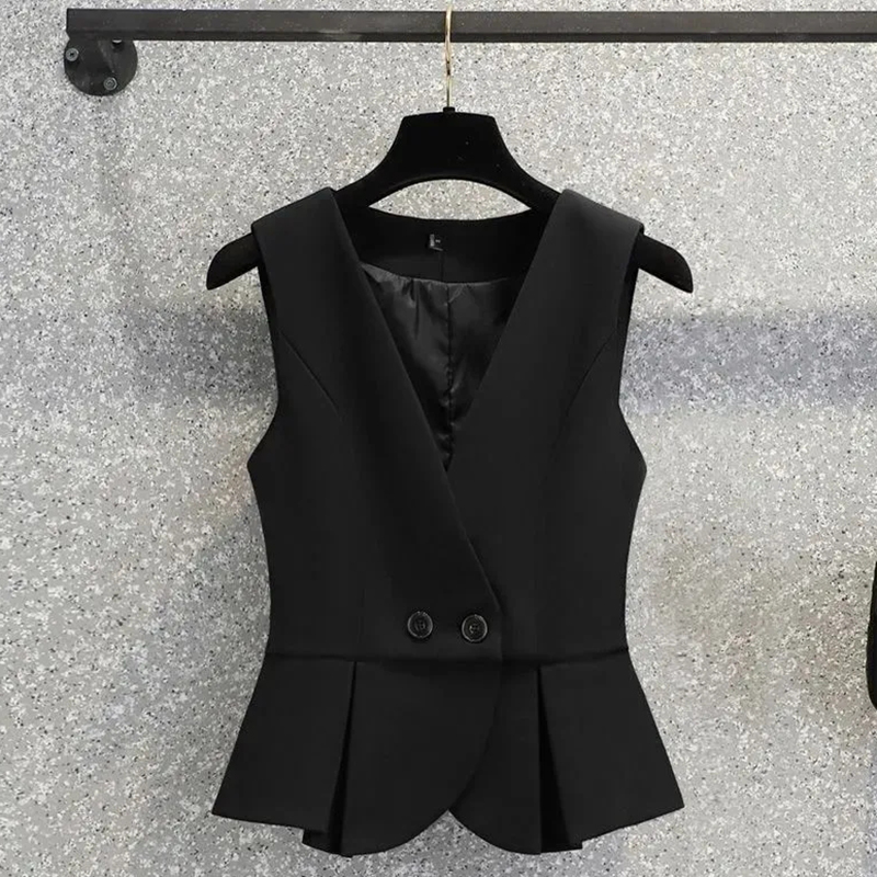 Costume pour femmes gilet veste 2025 printemps été mode tempérament femme gilet être tout-match haut de gamme lâche dames vêtements d'extérieur