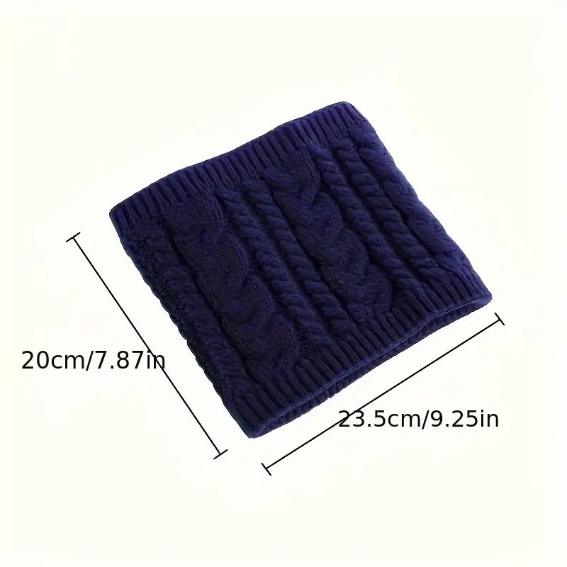 Écharpe Chaude en Fibre de Polyester Tendance, Idéale pour l'Hiver – Accessoire Confortable pour Hommes et Femmes par Temps Froid