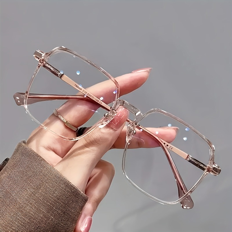 Lunettes carrées tendance grande taille, élégantes et stylées, lunettes de lecture minimalistes adaptées aux hommes et aux femmes