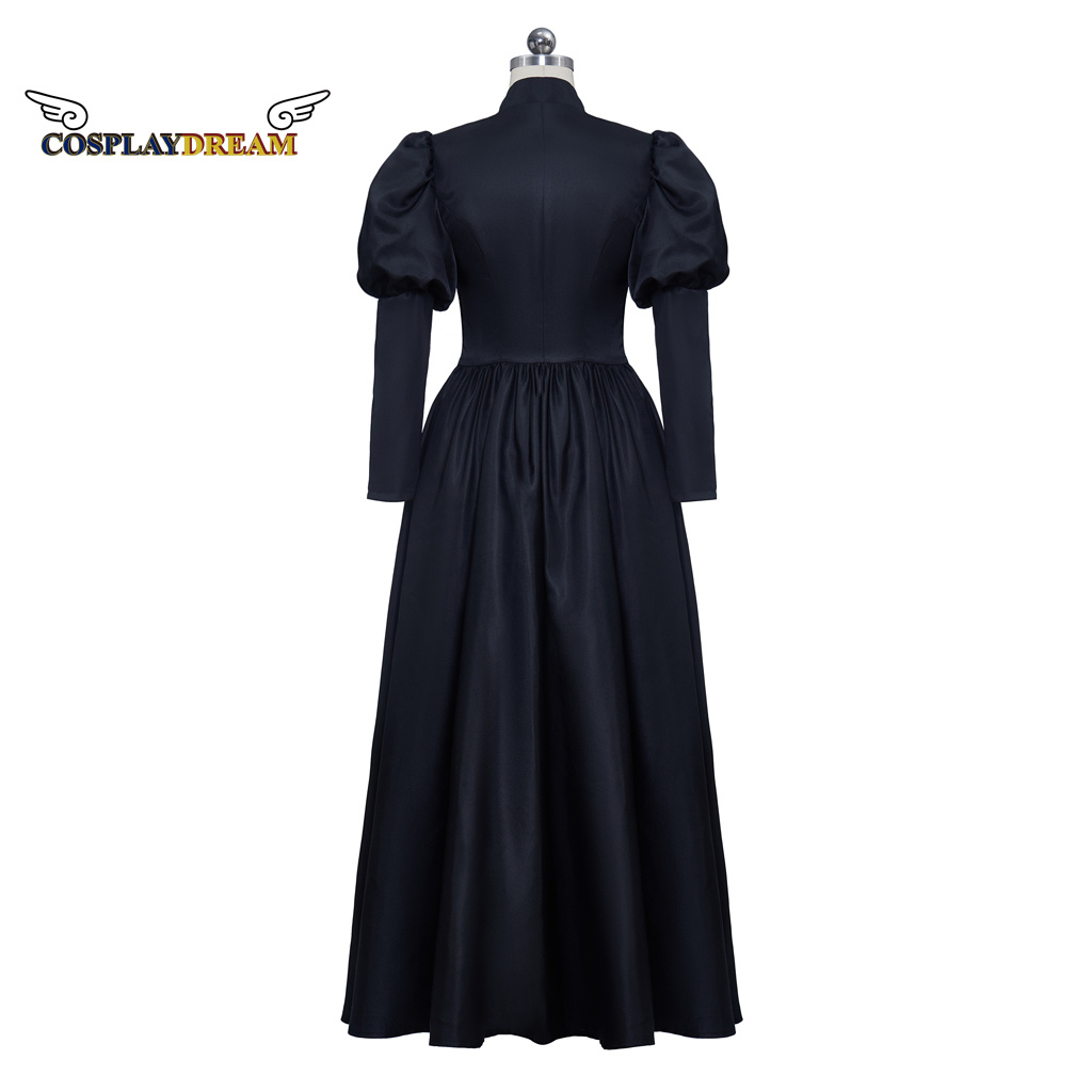 Robe deuil victorienne noire Robe de la Renaissance médiévale Costume victorien femme Robe Robe robes noires robes