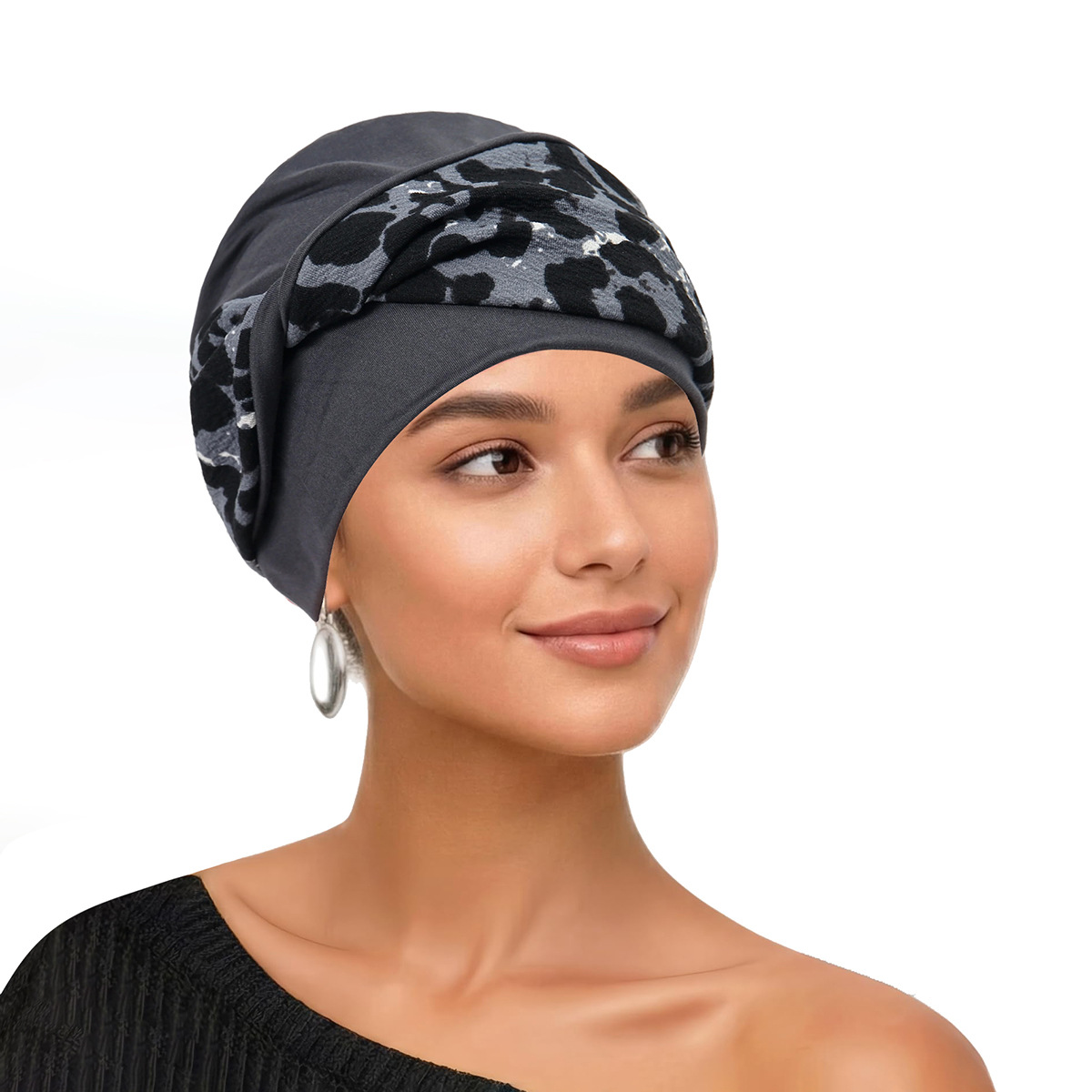 Turban tendance pour femmes musulmanes, doux et extensible, foulard pré-noué, hijabs imprimés mode, bandana, bonnets chimio, couvre-chefs