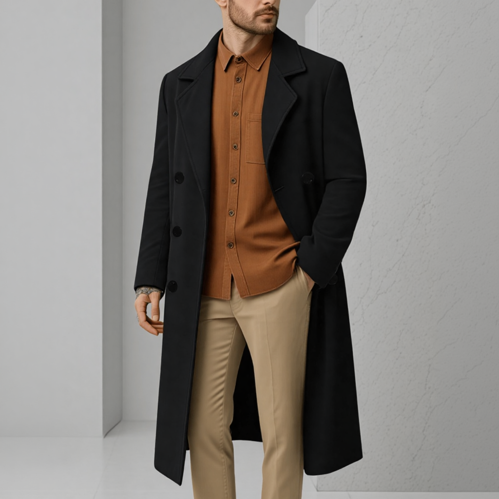 Veste à Double boutonnage pour hommes, manteau d'affaires décontracté pour hommes, automne hiver, Blazer en laine épaisse et chaude, vêtements de cérémonie, costume d'extérieur