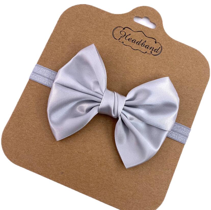 Bandeau en Satin Vintage pour bébé, nœuds de cheveux, accessoires de tête pour filles, nouveau-né, vente en gros, 4 pouces, 60 pièces/lot