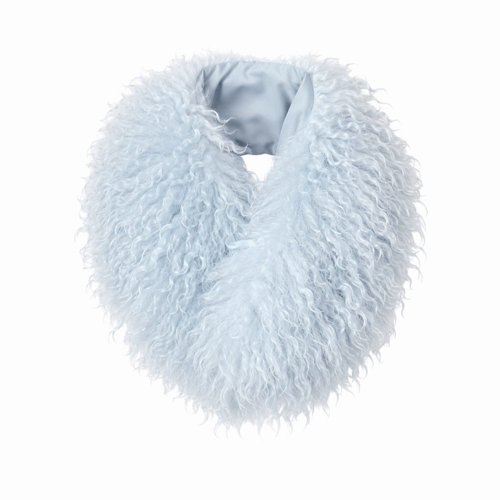 Écharpe en laine tendance coupe-vent chaude avec col en fourrure, cache-cou épaissi pour l'hiver