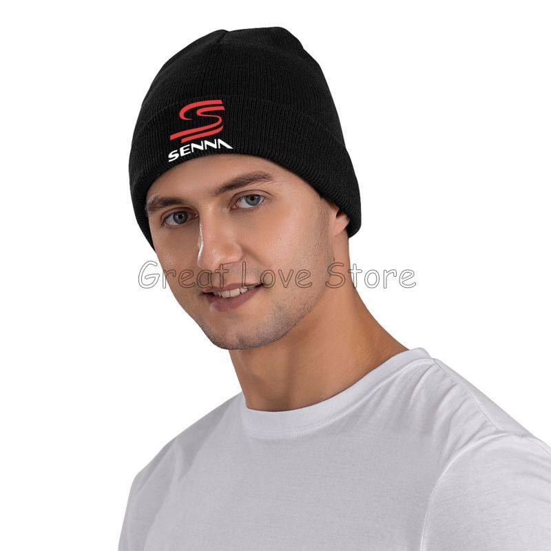 Ayrton Senna imprimer Bonnet chapeaux hommes femmes à la mode en plein air Skullies bonnets automne hiver modèle chaud tête Wrap casquettes