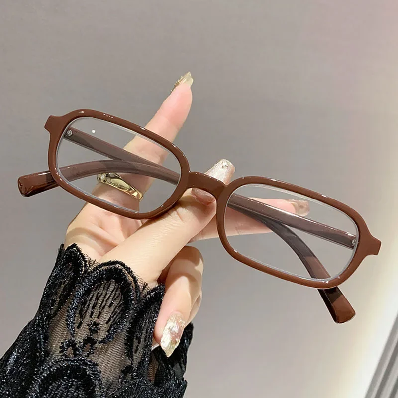 Lunettes de presbytie imprimées de luxe pour femmes, lunettes de lecture à petit cadre carré, mode ultra légère, anti-lumière bleue, hypermétropie