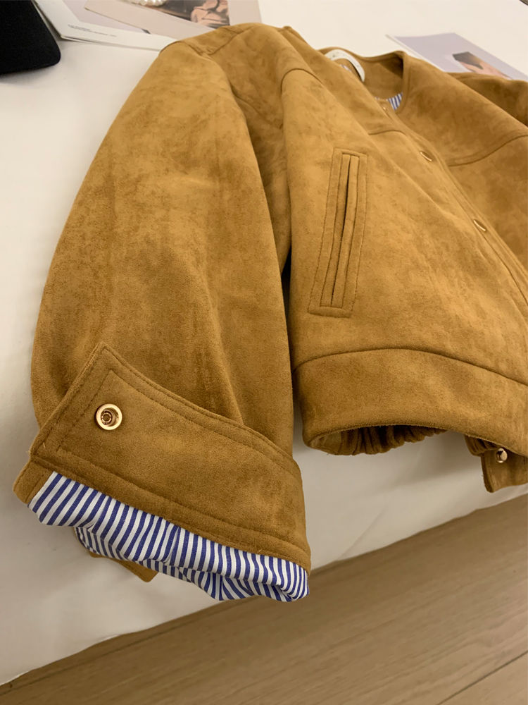 Manteau court pour femmes, style coréen, veste élégante à la mode, haut d'automne, nouveau manteau polyvalent