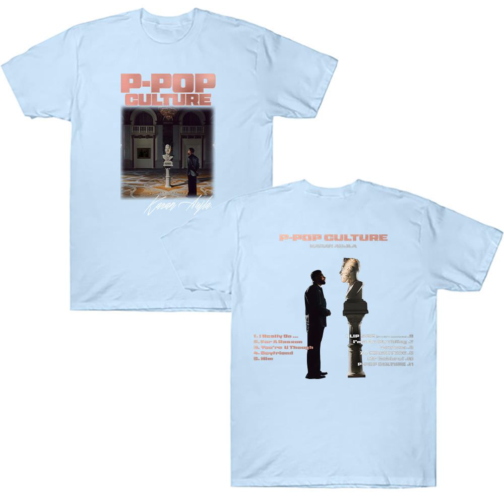 Karan Aujla Merch T-Shirt Karan Aujla P-POP Culture graphique T-Shirt femmes hommes à manches courtes décontracté coton col rond respirant T-Shirt