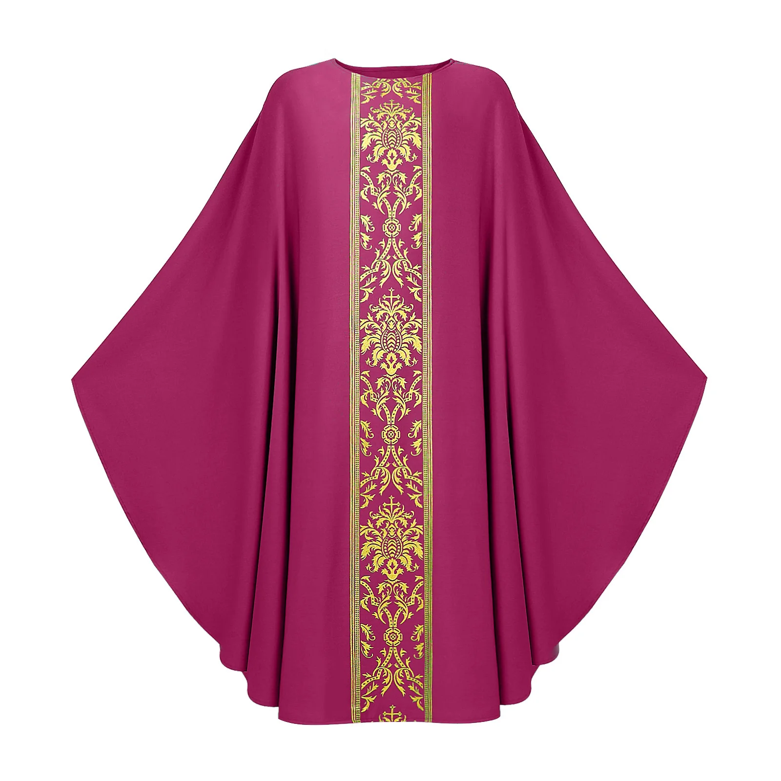 Robe religieuse de prêtre, Costume de Cosplay, Robe de Chasuble, Robe Baggy Vintage, Cape