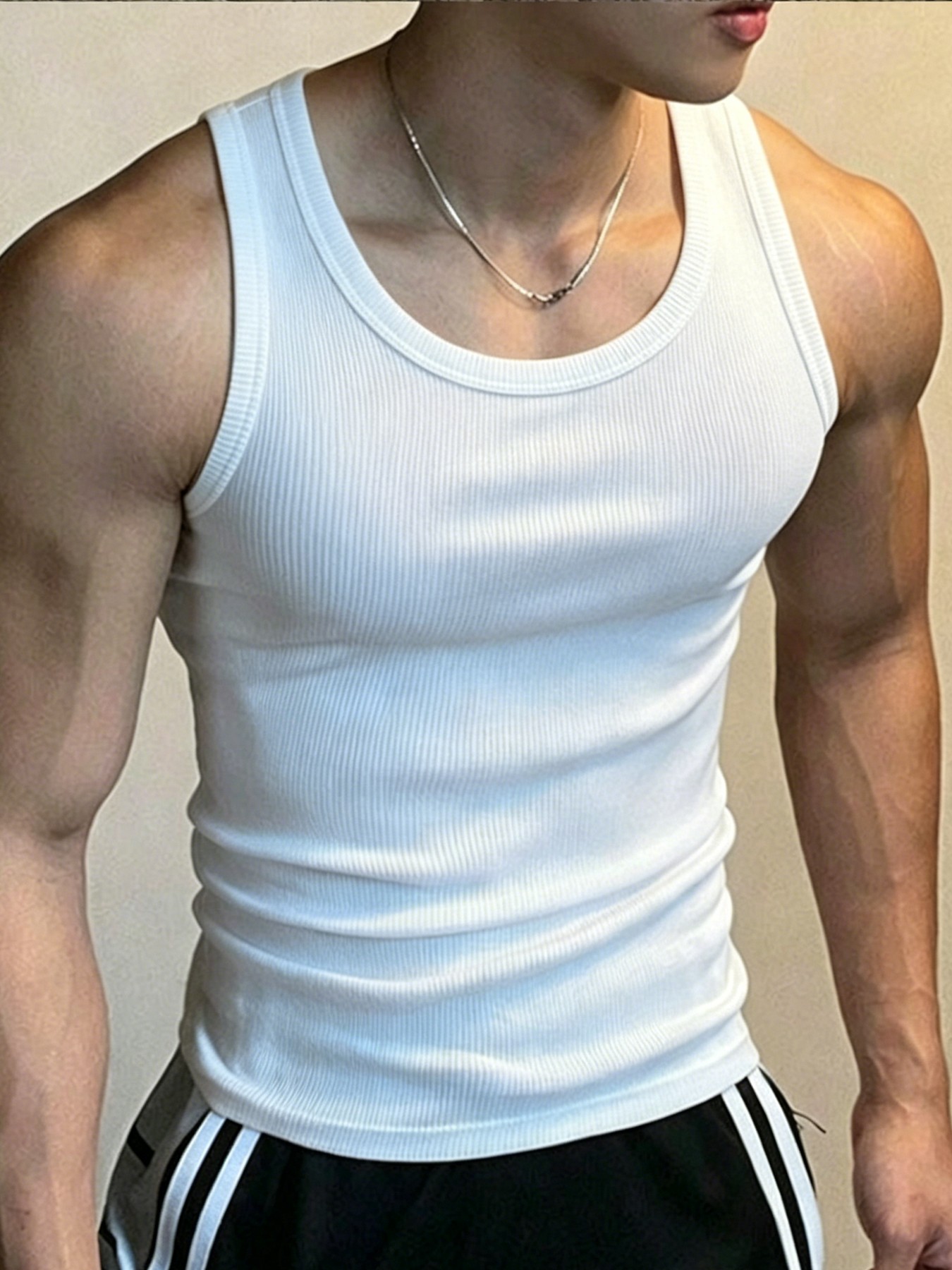 Débardeur coréen tendance en maille, style décontracté, streetwear hip-hop, sans manches, pour homme, été, Y2K, sport, adapté à la gym