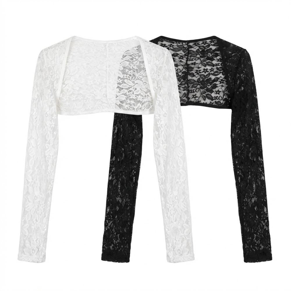 Manches de protection solaire UV pour femme, en dentelle et maille, ajourées, à manches longues, en soie glacée fine, asymétriques, pour le cyclisme