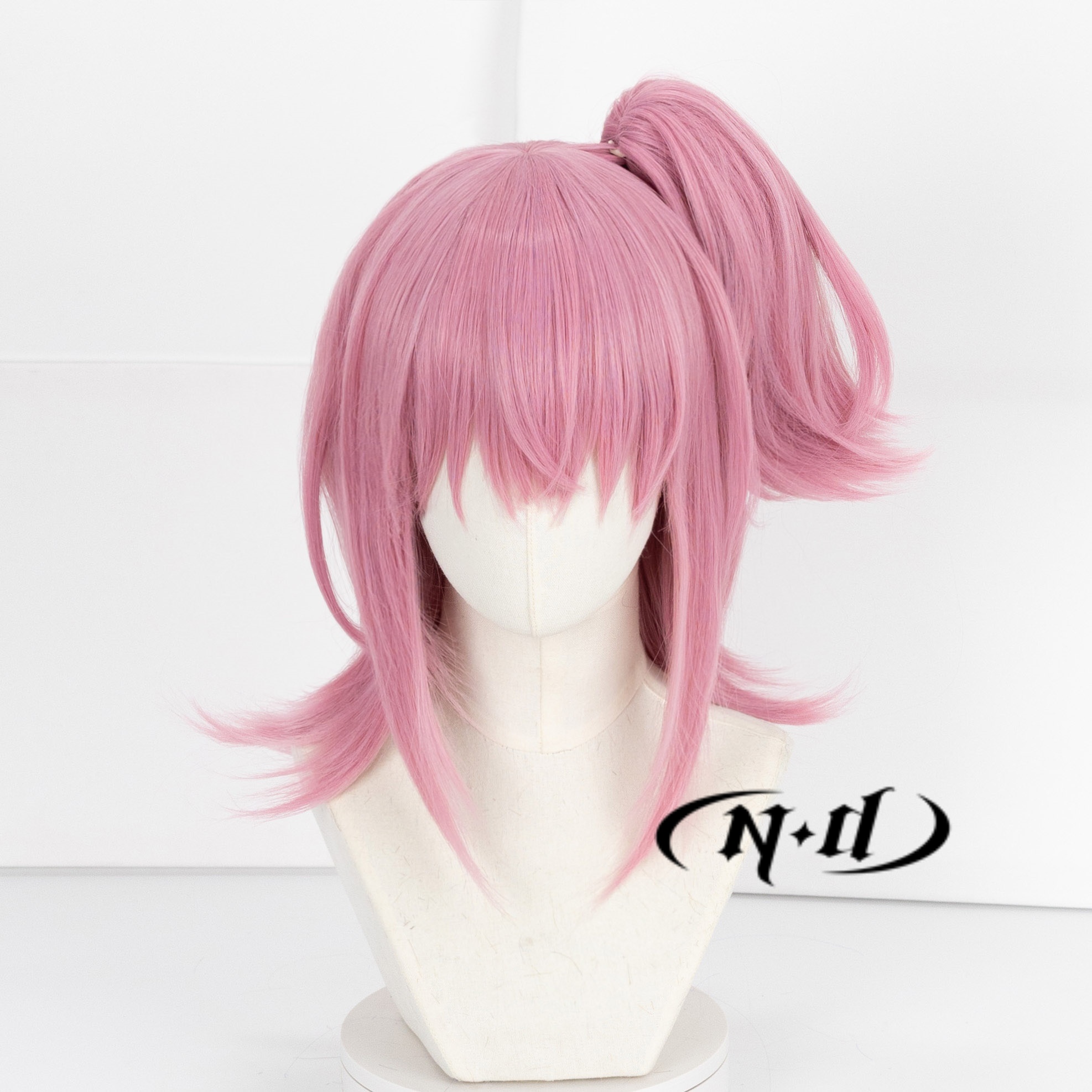 ND Anime Shugo Chara perruques Hinamori Amu Cosplay cheveux synthétiques résistants à la chaleur rose queue de cheval perruque avec pince à cheveux bouche de tigre