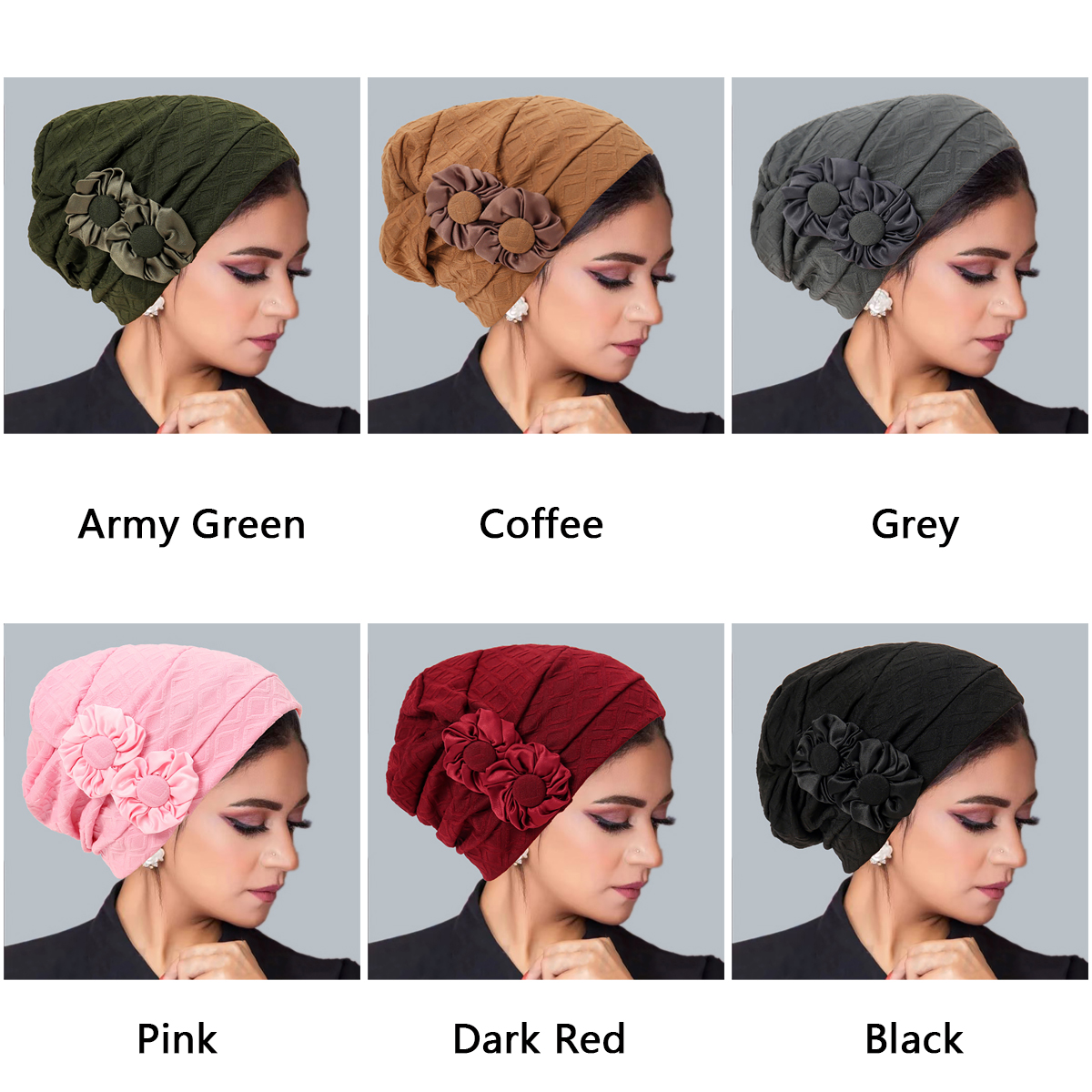 Nouvelle mode musulmane femmes Hijabs fleur islamique Hijab chimio chapeau bonnets Hiar perte Cancer chimio casquette dames Bandana couvre-tête