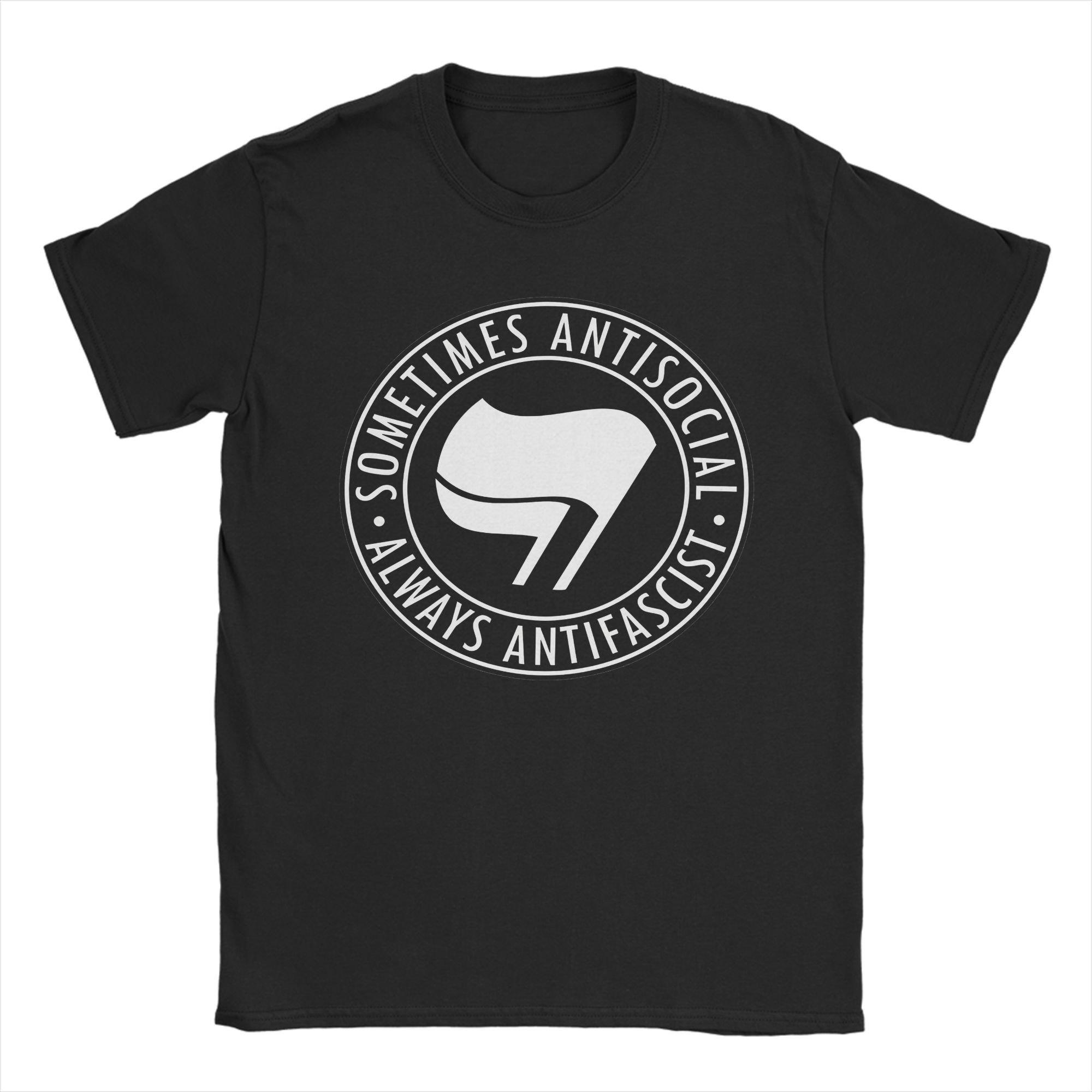 Hommes femmes toujours Anti fasciste t-shirt 100% couverture en coton créatif à manches courtes col rond T-Shirts adultes T-Shirts
