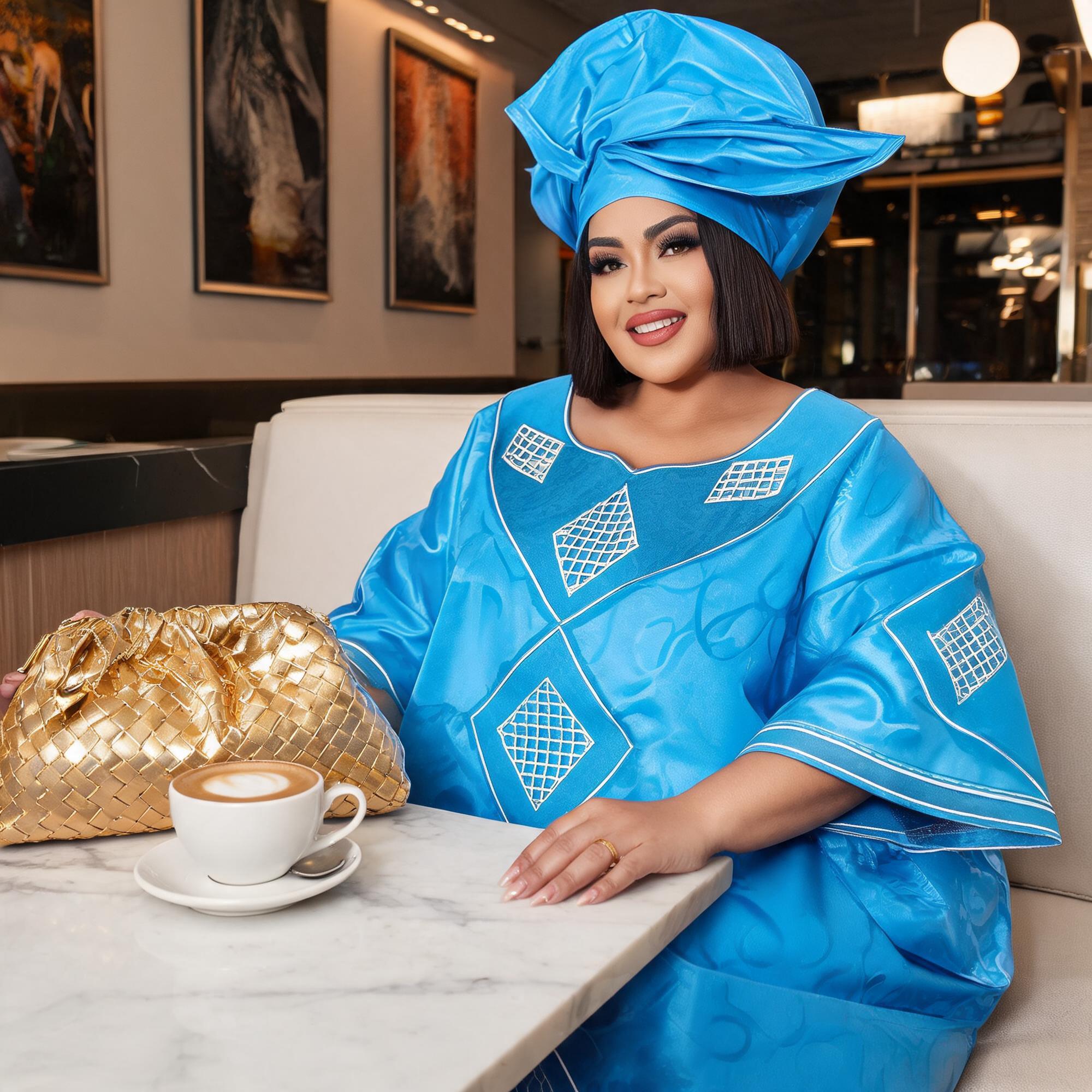 Robes africaines pour femmes grande taille, robe longue avec écharpe, design brodé Bazin Riche