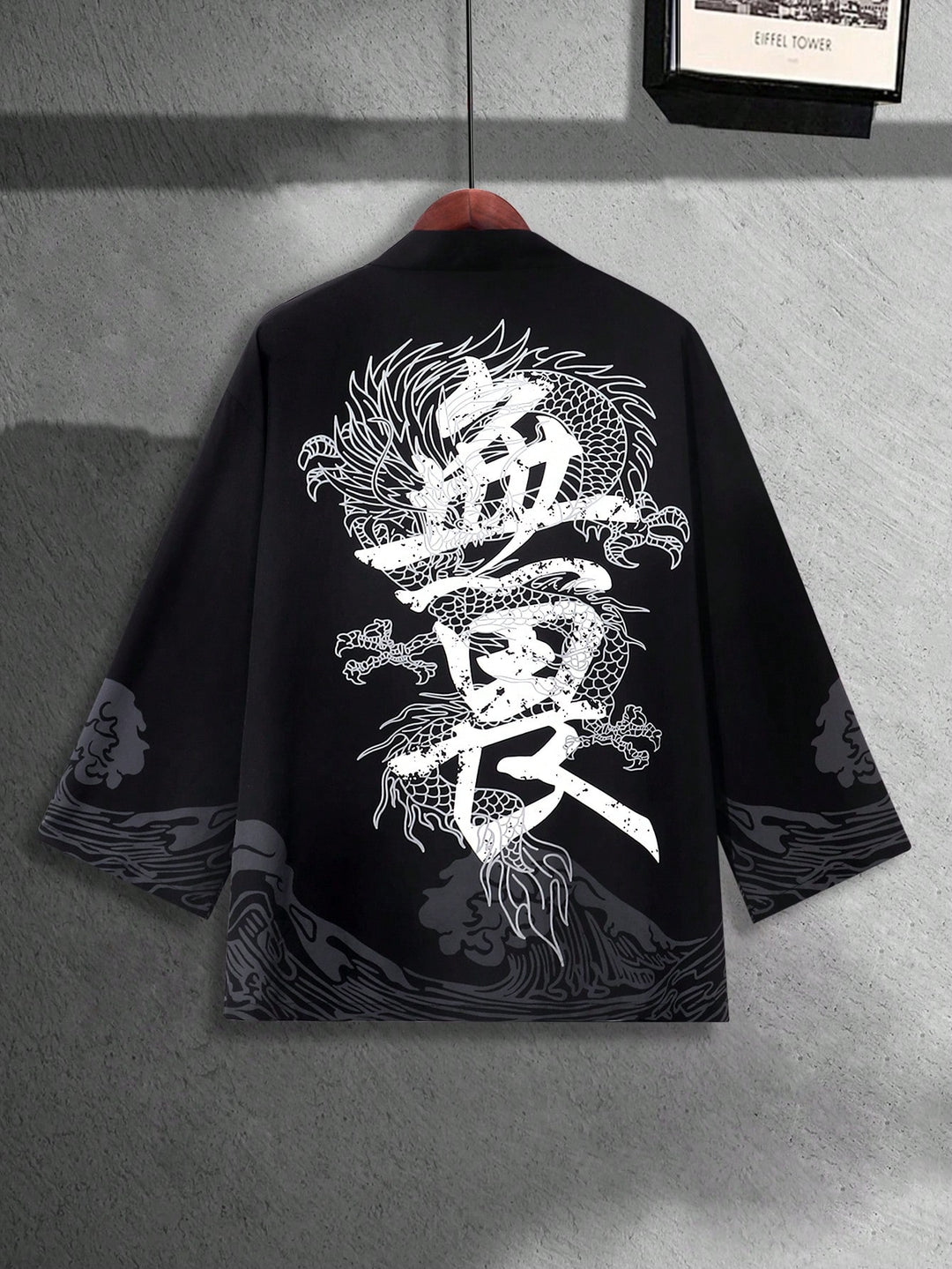 KIMONO Chemise imprimée à manches courtes pour homme, tendance nationale, style Harajuku rétro, cardigan et vêtements
