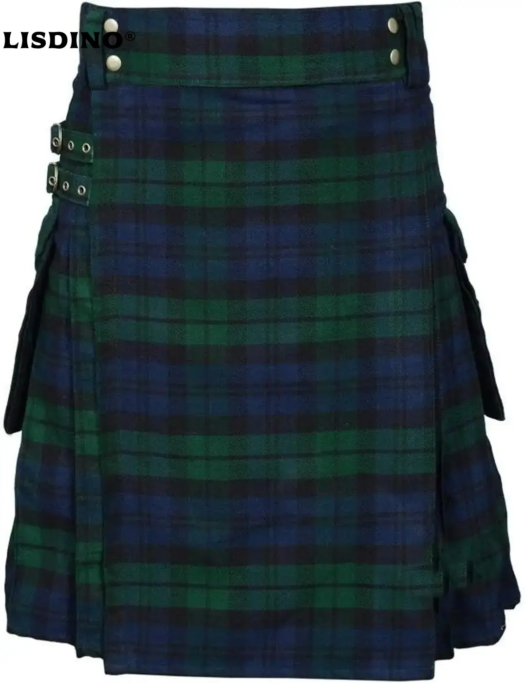 Kilts utilitaires tartan pour hommes Kilt tartan avec sangles et grandes poches cargo