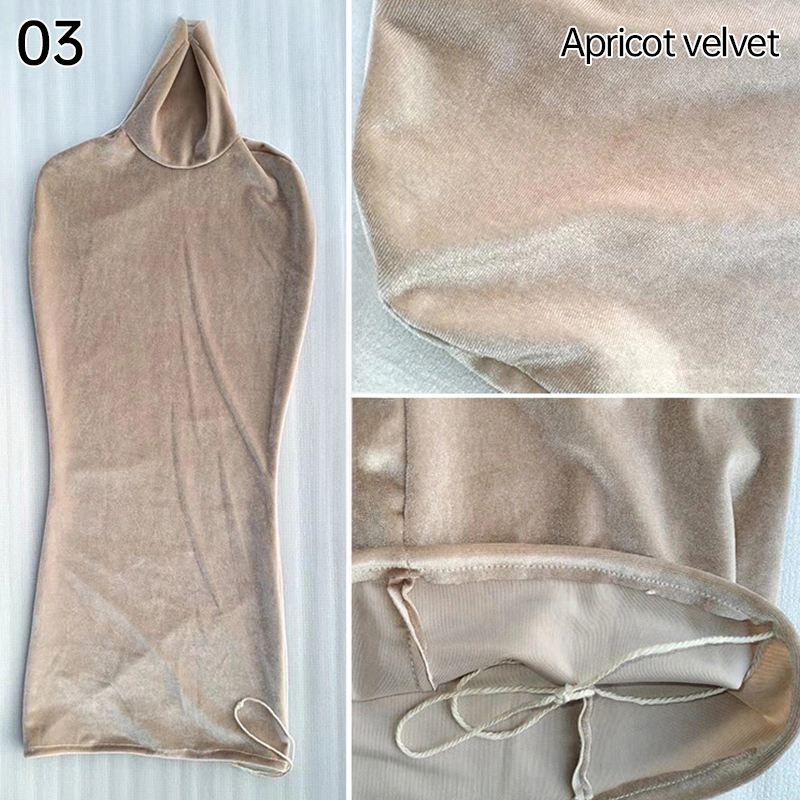 Mannequin de présentation pour robe de mariée, couverture de corps en velours pour femme, forme de robe de remplacement, accessoires pour maquillage et sous-vêtements.