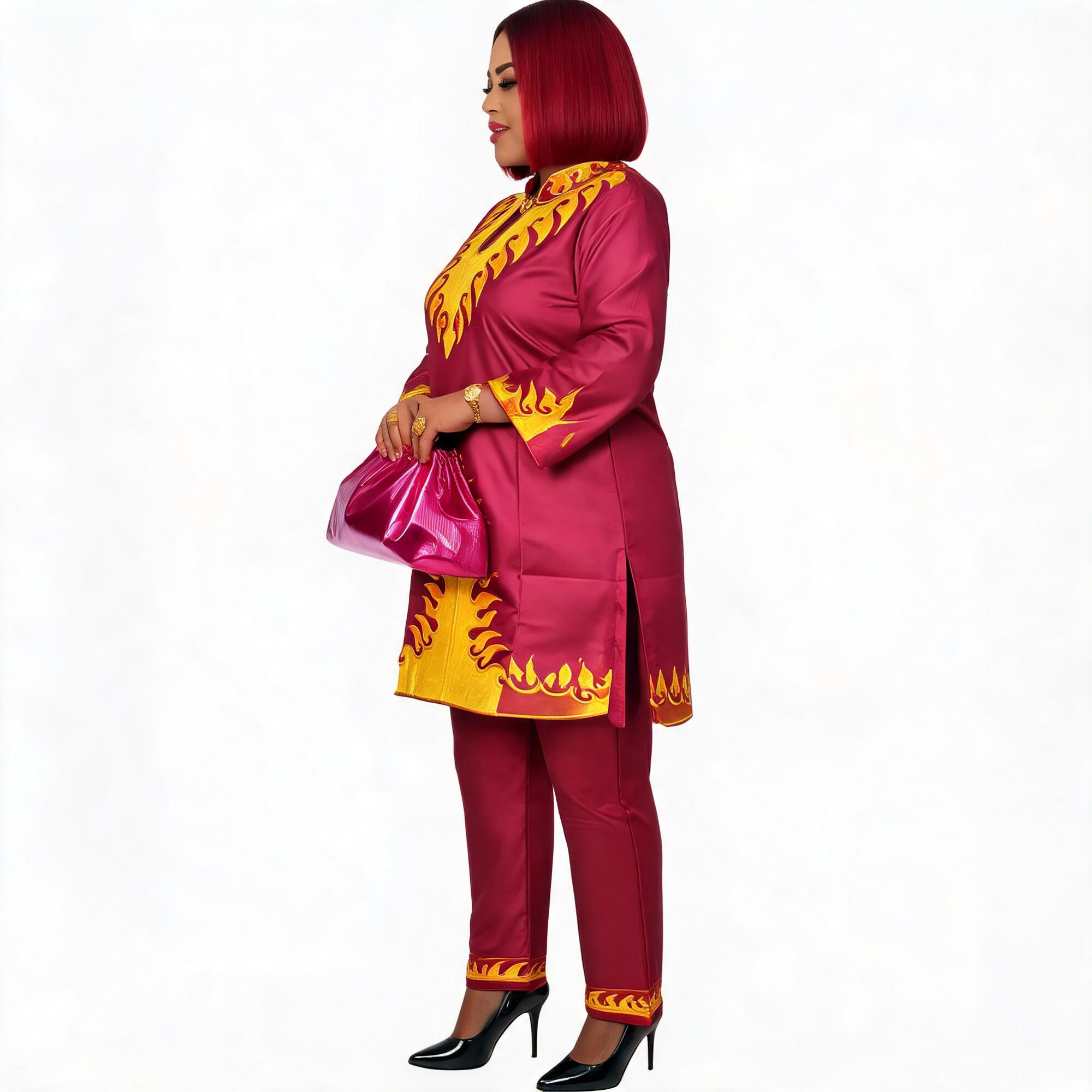 Robes africaines pour femmes, grandes tailles, en tissu Bazin Riche, avec broderies, robe longue et écharpe.