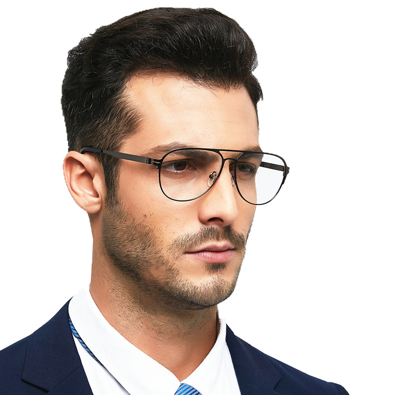 Monture de lunettes en alliage léger pour hommes, lunettes contrevenants, créateur de mode, nouveau