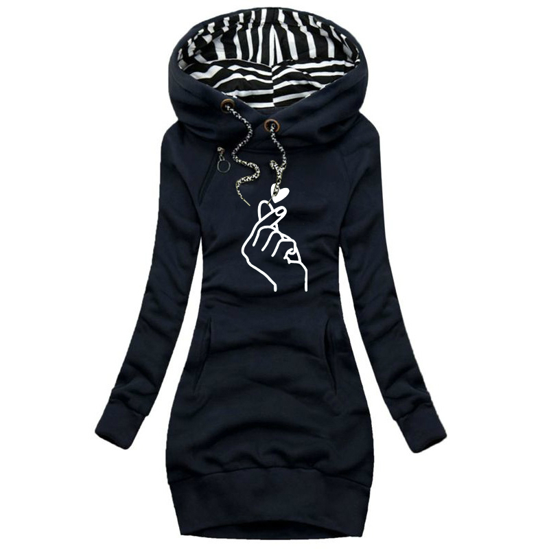 Femmes robe pull à manches longues robe à capuche automne hiver décontracté mince pull à capuche robe