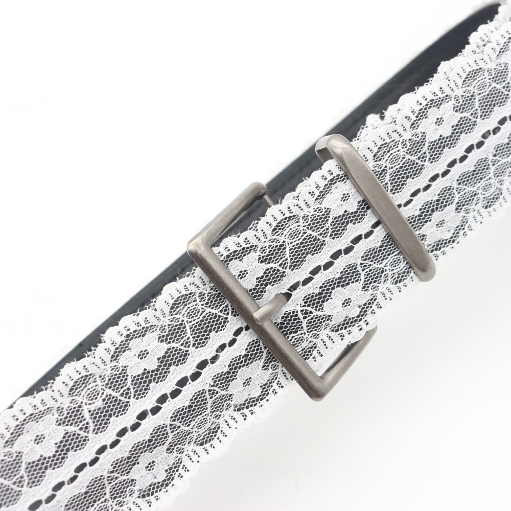 Ceinture de taille élégante en dentelle, motif Floral blanc, en cuir, accessoire de décoration, cadeau, sangle de taille décontractée, assortie avec tout