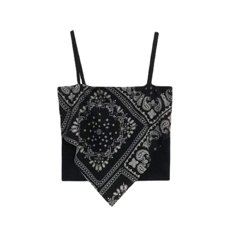 Femme Sexy Floral débardeurs femmes Corset Femme nouveau Style réservoirs culture Camisole mode tricot Camis haute rue irrégularité gilet